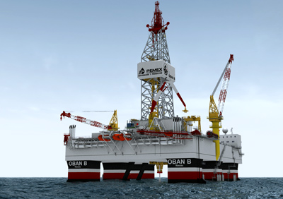 SeaDragon Oban B deep-water semi-submersible drilling rig
