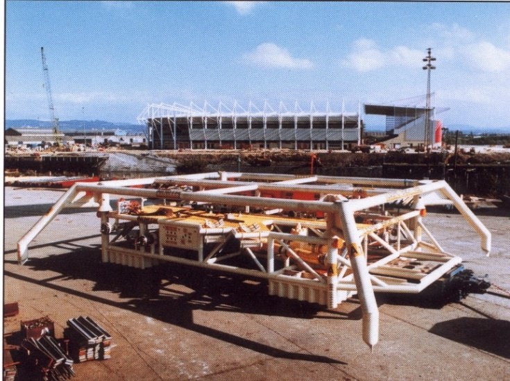 Subsea structure on the quayside