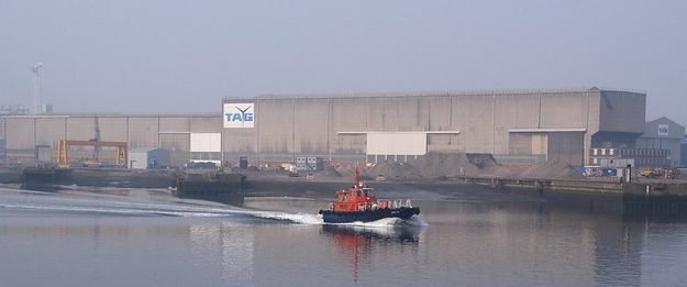 TAG yard, river frontage with quayside facility