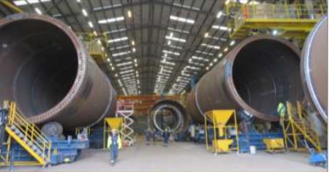 Tubular production facility, large-diameter rolling and welding